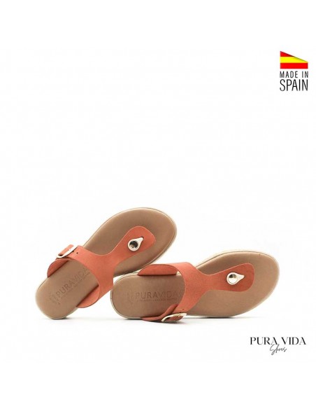 sandalia esclava mujer teja