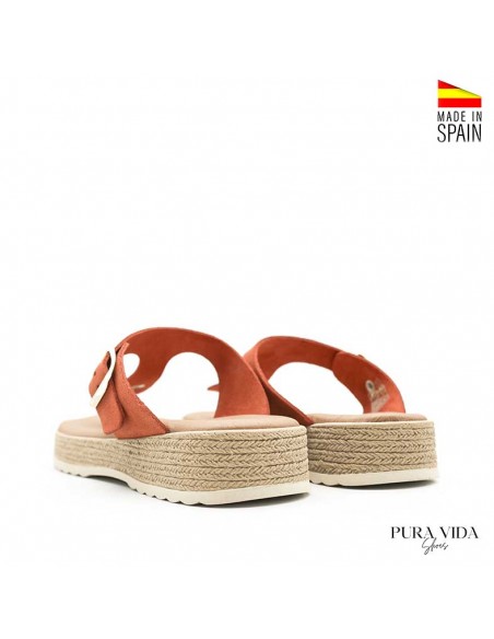 sandalia esclava para mujer piel