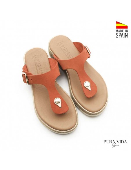 sandalia esclava de mujer de piel