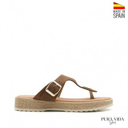 calzado esclava mujer piel