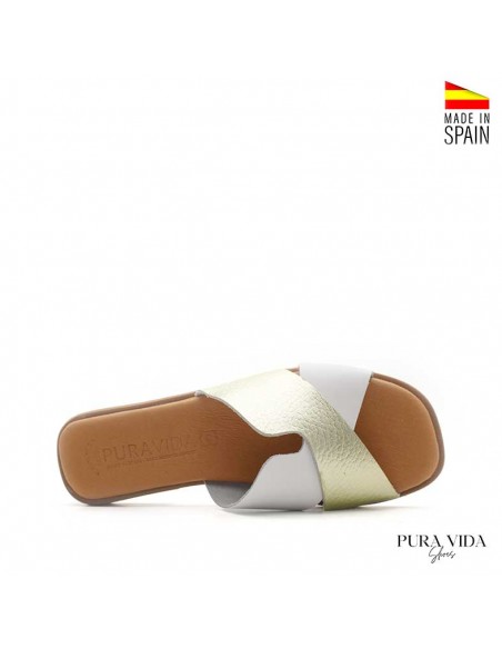sandalias de piel planas fabricadas en españa