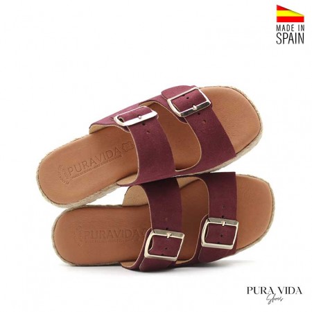 sandalia burdeos mujer​