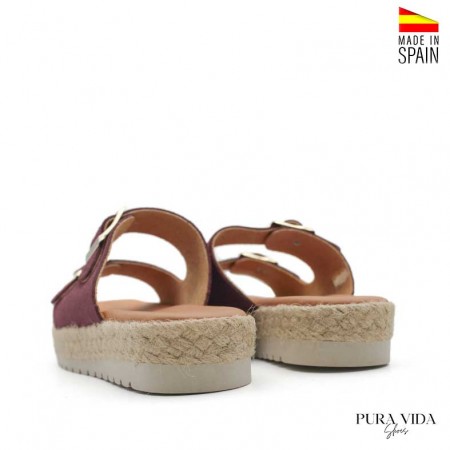 suela plataforma de goma y esparto