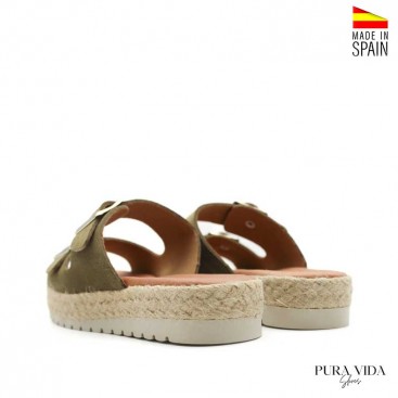 sandalias planta gel serraje