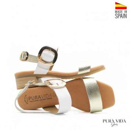 sandalias de mujer blancas fabricadas en españa