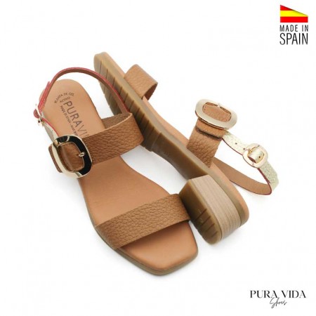 sandalia elegante con cierre velcro