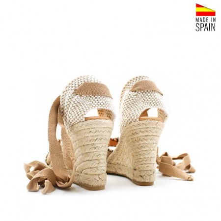 cuñas mujer esparto camel