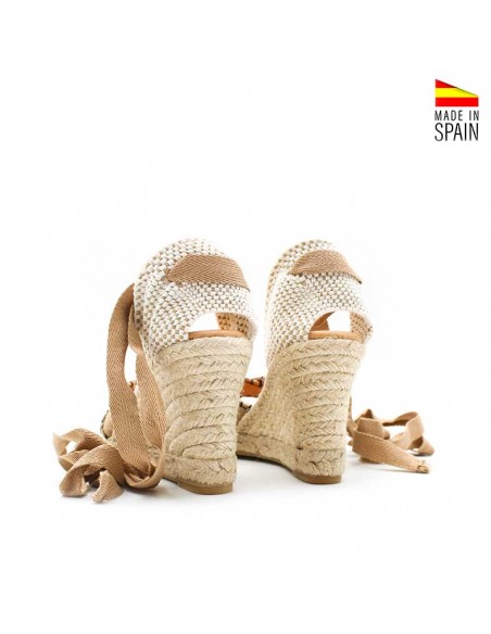 cuñas mujer esparto camel