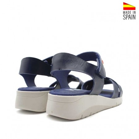 sandalias azul marino cómodas mujer