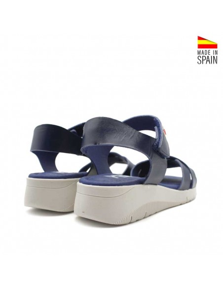 sandalias azul marino cómodas mujer