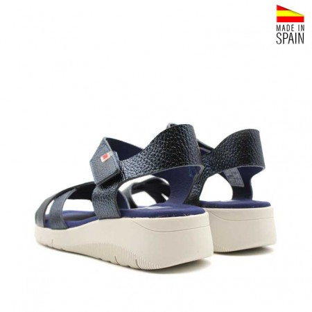 cuñas azules de piel fabricadas en españa