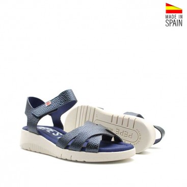 sandalias de cuña baja estilo deportivo