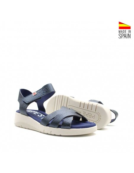 sandalias de cuña baja estilo deportivo