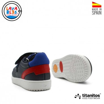 bamba infantil con punta de goma y velcro