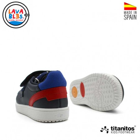 bamba infantil con punta de goma y velcro