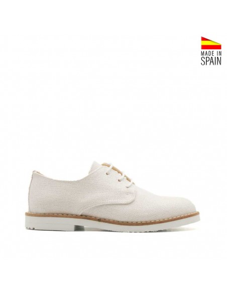 zapato blanco niño comunion blucher