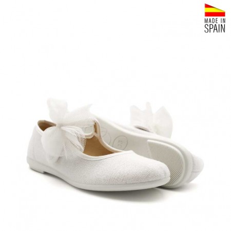 merceditas blancas de comunion niña