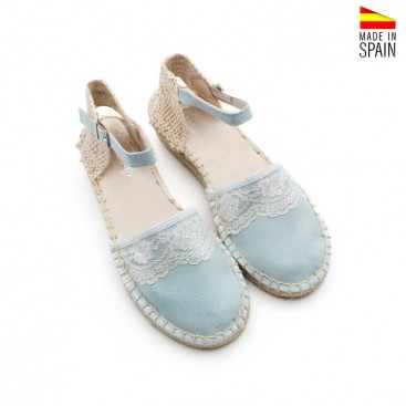 alpargatas suede azules fabricadas en España