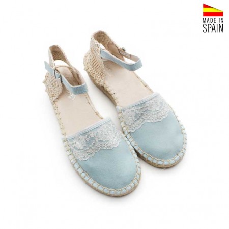 alpargatas suede azules fabricadas en España