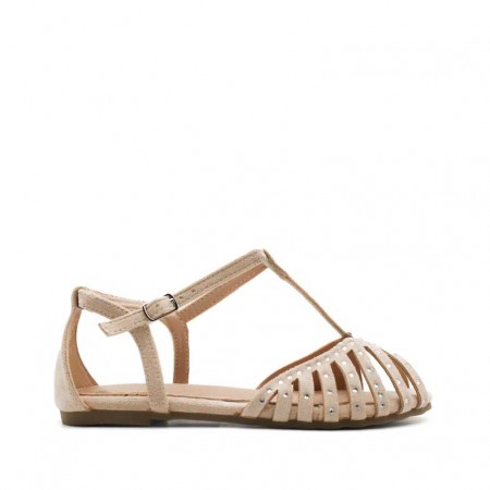 sandalias cangrejeras niña nude