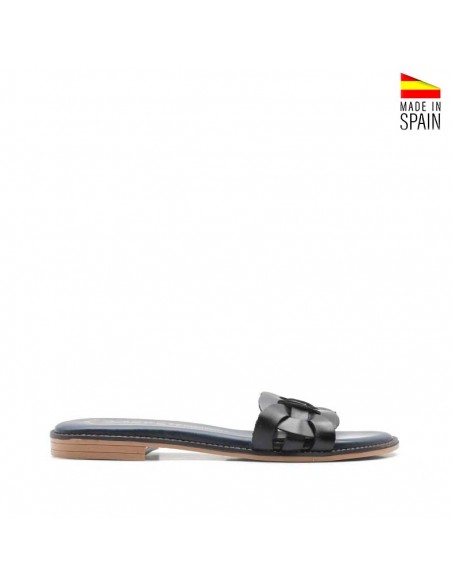 sandalias planas destalonadas mujer