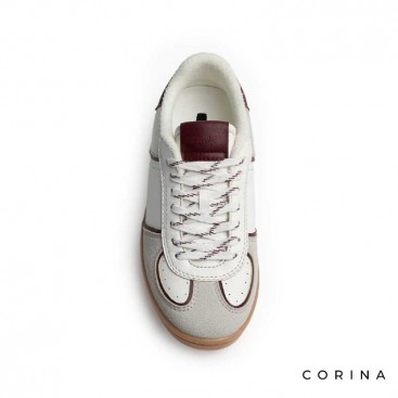 zapatillas burdeos casual mujer