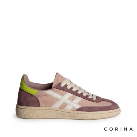 Zapatillas malva mujer Corina M6045 vista lateral