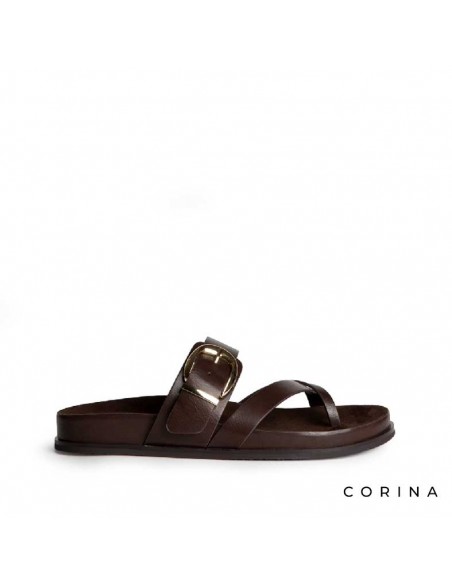 sandalias marrones mujer planas