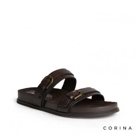 sandalias planas tiras anchas mujer