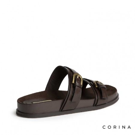 sandalias café estilo urbano