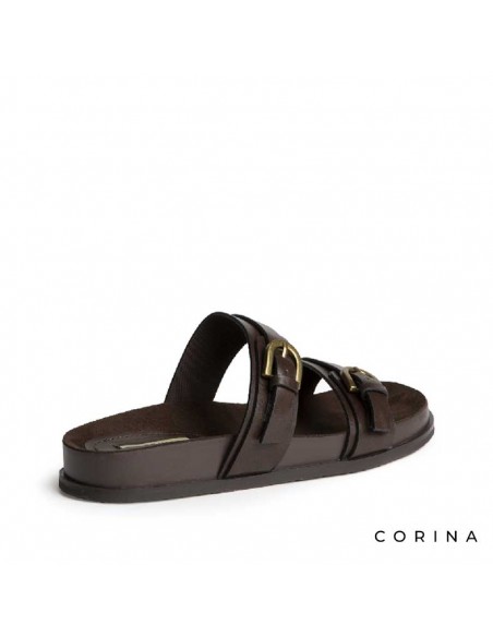 sandalias café estilo urbano