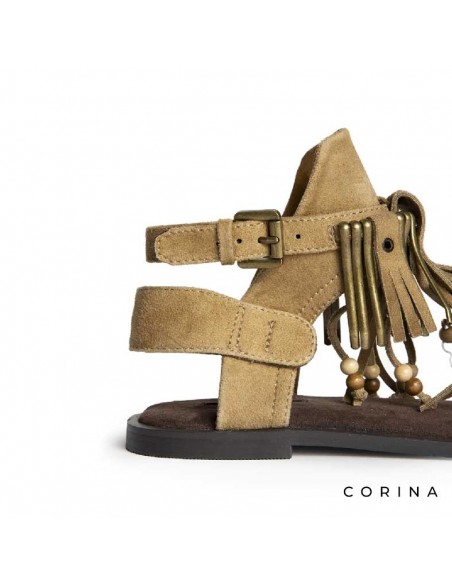 sandalias bohemias camel