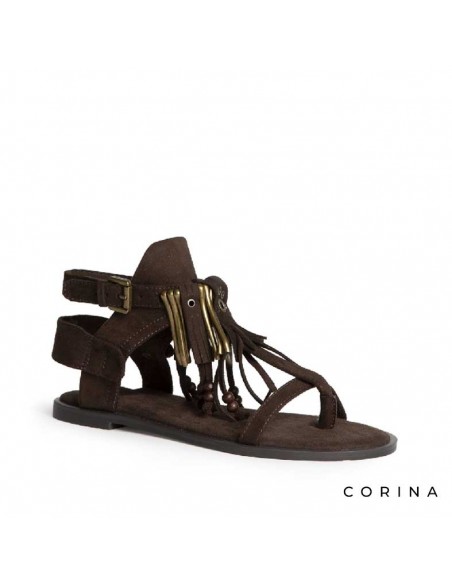 sandalias bohemias con flecos