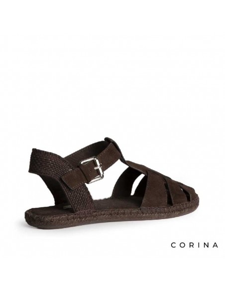 alpargata cangrejera marrón