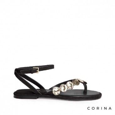 sandalias con monedas doradas mujer