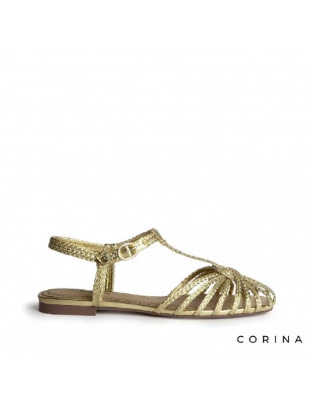 cangrejera dorada mujer trenzada Corina