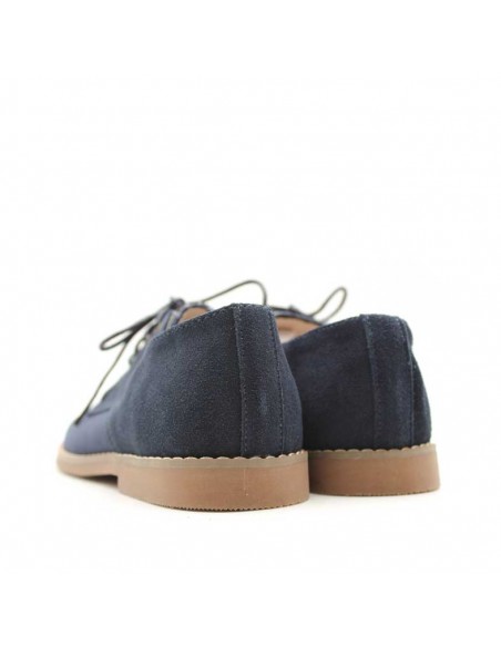 zapatos comunion lino azul marino