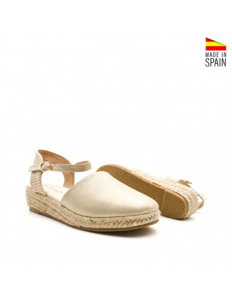 esparteña niña dorada