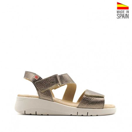 Sandalia Nova Step metalizada