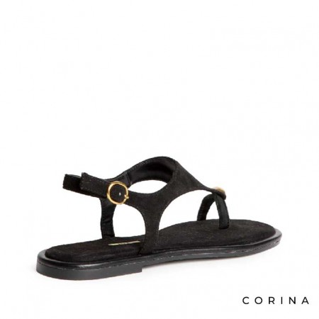 Sandalia de dedo mujer con hebilla lateral