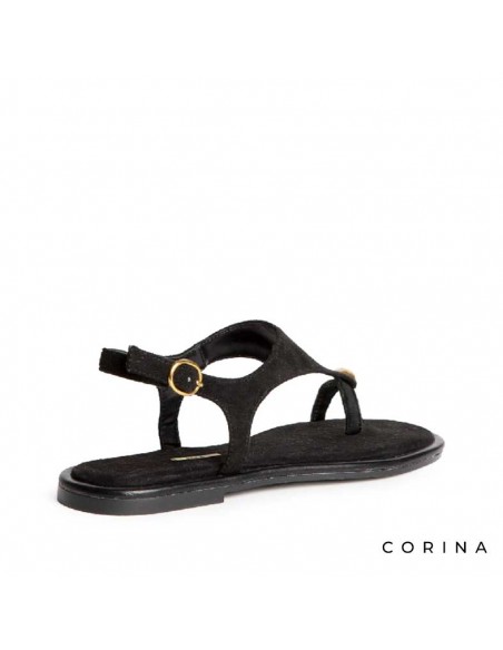 Sandalia de dedo mujer con hebilla lateral