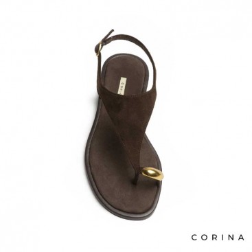 sandalias planas marrones verano mujer elegantes