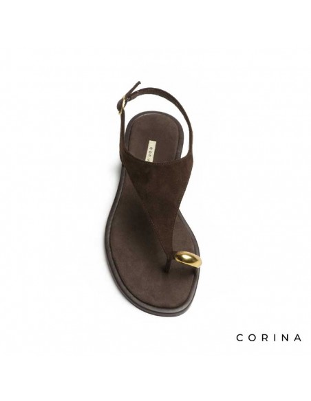 sandalias planas marrones verano mujer elegantes