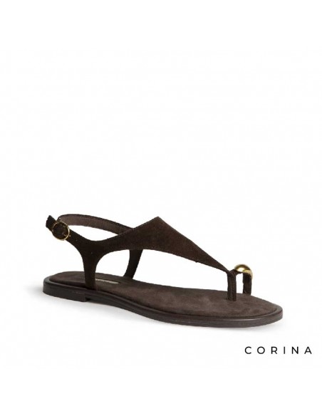 sandalias mujer marrones minimalistas verano