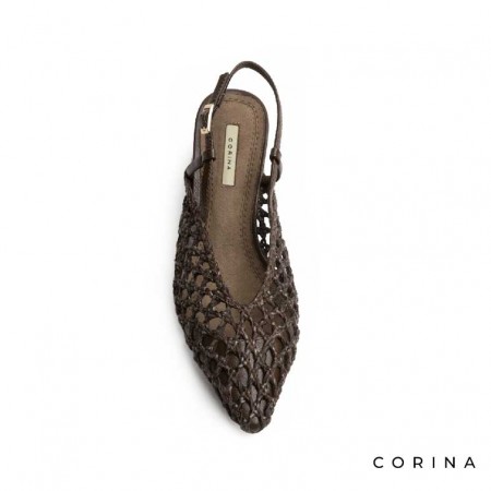 Zapato trenzado destalonado con punta fina