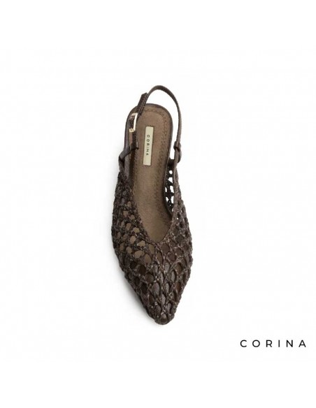 Zapato trenzado destalonado con punta fina