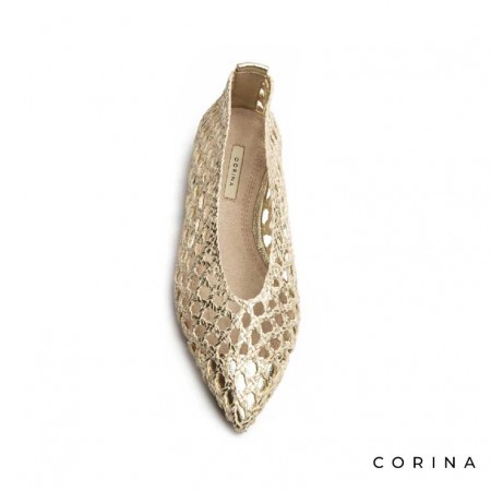 Bailarina calada dorada Corina M5200 vista superior