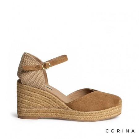 Alpargata cuña M6345 camel