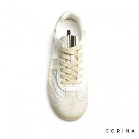 Corina dorada en malla y antelina