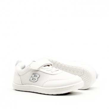 Zapatillas respetuosas blancas niño sin contrafuerte y suela flexible